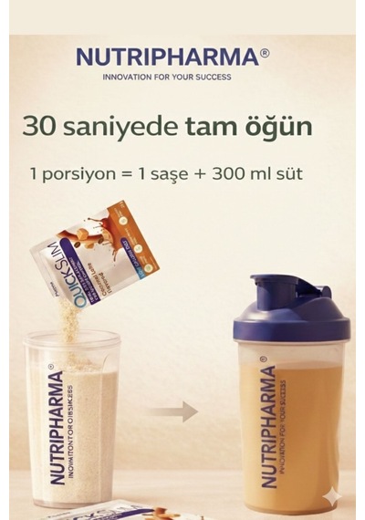 Quick Slim Öğün Yerine Geçen Shake - 30 Saşe - Karamel Latte