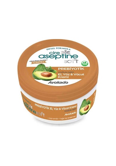 Cire Aseptine Soft Avokado Özlü Yoğun Nemlendirici Prebiyotikli Krem 200 Ml Aloe Vera