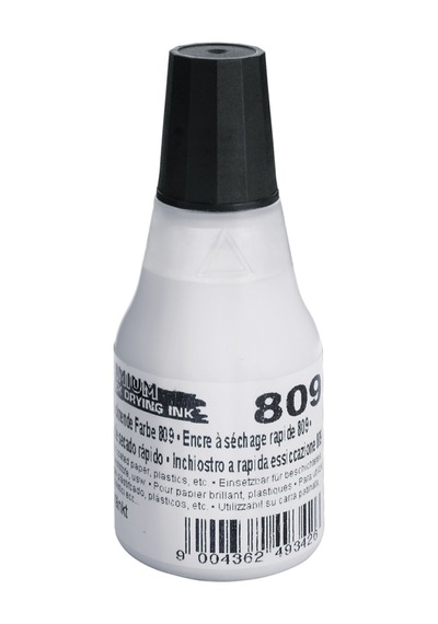 Colop 809 25ml Premıum Çabuk Kuruyan Mürekkep Beyaz Siyah