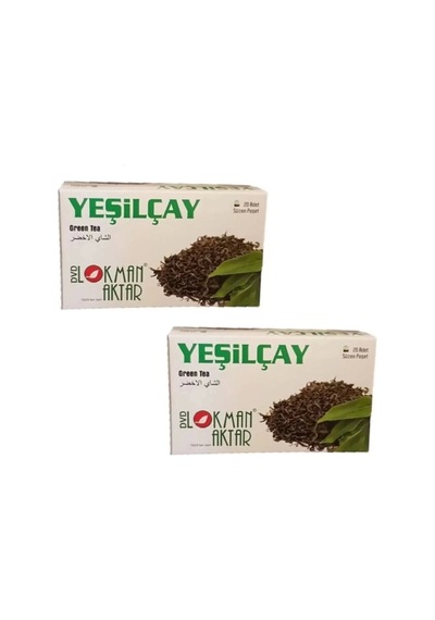 Yeşil Çay 20 'li Süzen Poşet Yeşilçay, 2 Adet Lokman Aktar