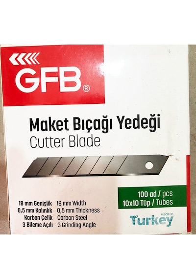 makroyapı Maket Bıçağı Yedeği 100 Adet