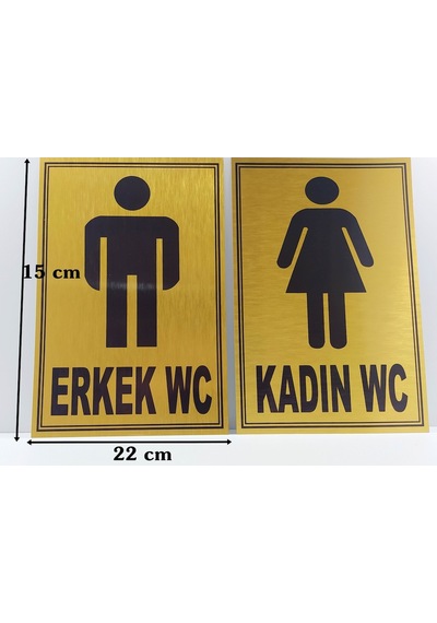 Kadın Erkek Çift Yönlendirme Wc Tabelası (460496022)