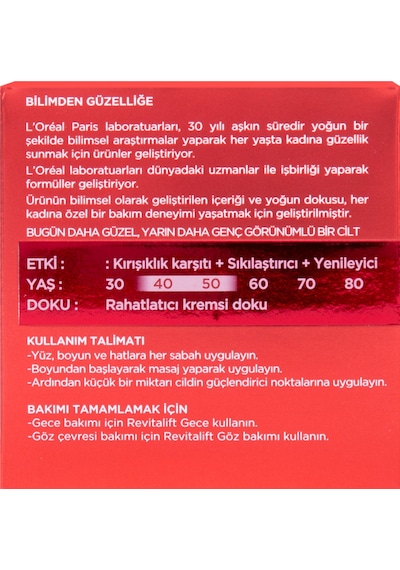 L'Oreal Paris Revitalift Yenileyici    Krem 50 ML