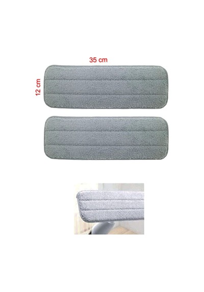 360 Derece Sprey Mop Paspas Yedek Yapışkanlı 35cm X 12 Cm 4 Adet