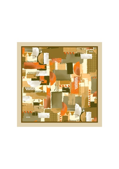 Arancia Haki 90x90 Pure Touch Eşarp Haki Haki