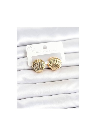 316l Çelik Gold Renk Deniz Kabuğu Model Kadın Küpe Tj-bkp11865 Evimdeyokyok