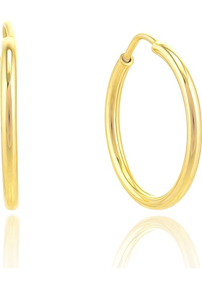 Moom Mücevherat Kadın 14 Ayar Altın Halka Küpe N11.15502