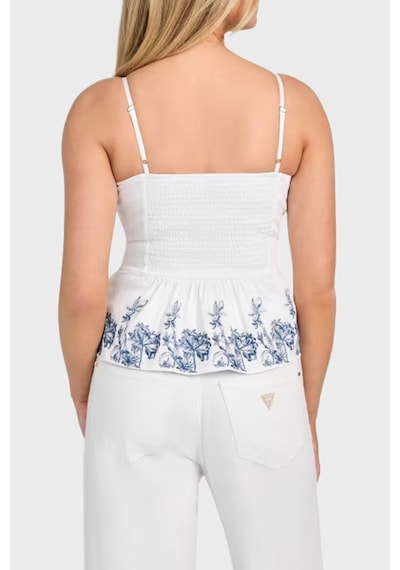 Guess Bayan Top W5gh1a Wh580 G011 Beyaz Beyaz