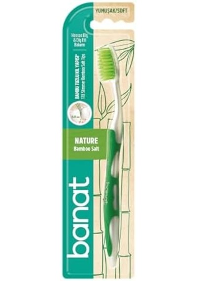 Bamboo Salt Diş Fırçası Açık Ahşap