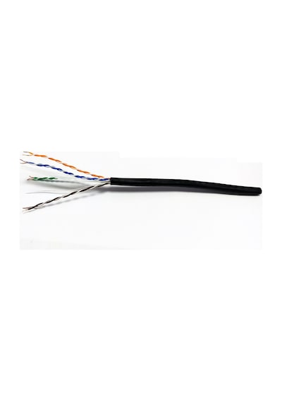 Beek Bc-500-fu6-od 500 Mt Cat6 F-utp Awg23 Pe Jack Siyah Data Kablosu