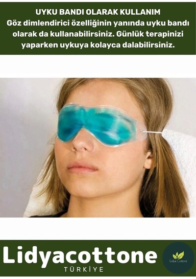 Premium Soğuk Sıcak Uygulama Göz Terapi Bandı Işık Önleyici Göz Dinlendirme Jel Uyku Bandı Çok Renkli