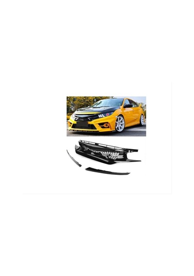 Autogp Honda Civic Fc5 Fc450 Jdm Stil Ön Panjur Izgara 2016 / 2021