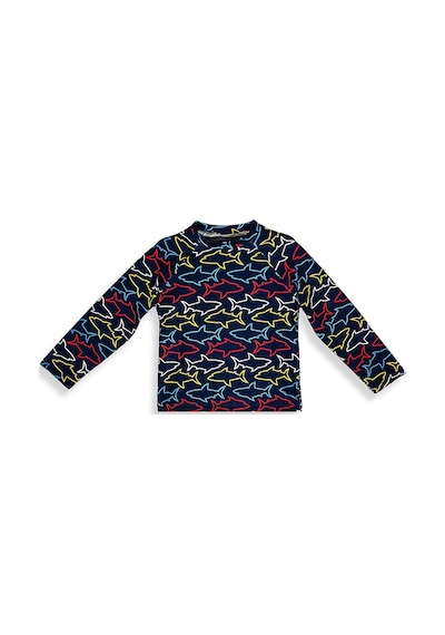 Denokids Uv Korumalı Köpekbalığı Erkek Çocuk Mayo T-shirt Renkli