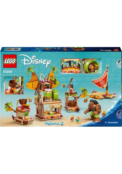 LEGO® ǀ Disney Moana 2 Kakamora Gemisi 43258 - 7 Yaş ve Üzeri Çocuklar için Hazine Sandığı içeren Yaratıcı Oyuncak Yapım Seti (572 Parça)