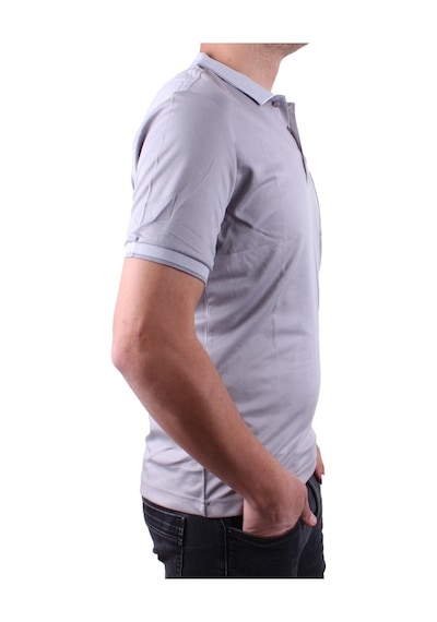 Twister Jeans Twister 2304 Gri Günlük Kısa Kol Normal Kesim Pamuklu Polo Yaka Erkek Tişört Gri