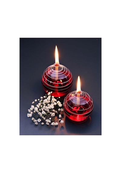 Dünya Magnet Kandillo Kırmızı Kandil Yağı Kokusuz Dumansız Iç Mekan Gaz Lambası 400 Ml + 1 Metre Fitil Abundance Prosperity