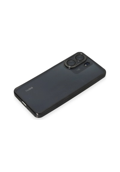 Xiaomi Redmi 13c Kılıf Razer Lensli Silikon - Siyah -