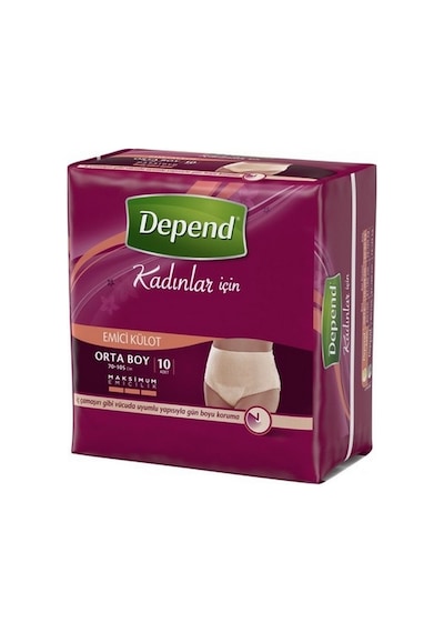 Depend Emici Külot Hasta Bezi Kadın Orta 10'lu
