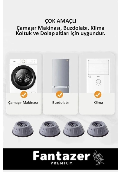 Yeni Sezon Gürültü Engelleyici Titreşim Önleyici Kauçuk Çamaşır Bulaşık Makinesi 8 Adet Ayak Pedi Çok Renkli