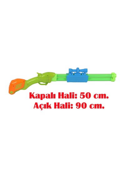 Yaz Eğlencesi 2 Başlı Su Pompası Su Tabancası Havuz Sahil Deniz Plaj Oyuncağı Su Savaşı Oyunu 90 Cm.