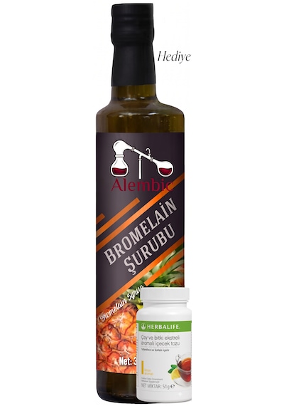 Limon Aromalı 51 Gr Küçük Çay Alembic Bromelain Hediyeli