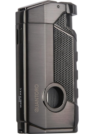 Quantoro 3 Torch Pürmüz Gunmetal Metal Puro Çakmağı - Trz1043