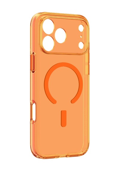 Apple iPhone Uyumlu 18 Pro Max Kılıf M-safe Özellikli Kamera Korumalı Amazingthing Minimal Lens Serisi Turuncu