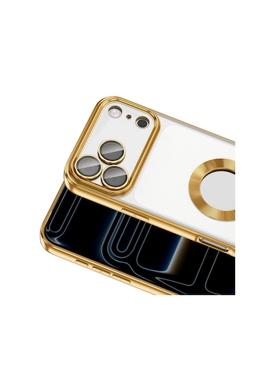 Apple iPhone Uyumlu 17 Pro Kılıf Kamera Lens Korumalı Logo Gösteren İnce Hafif Pazarplus Siyah