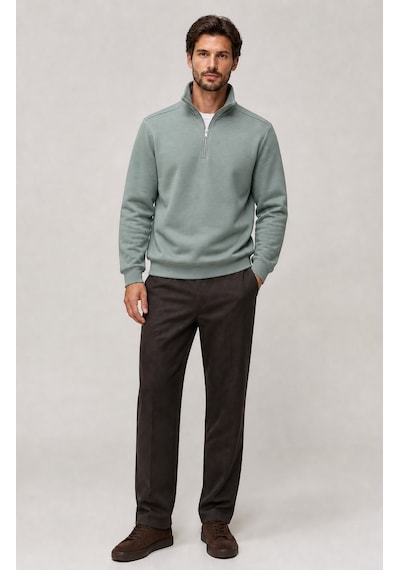 Redline Runi Basic Regular Fit Pamuklu Kışlık Sweatshirt Mint