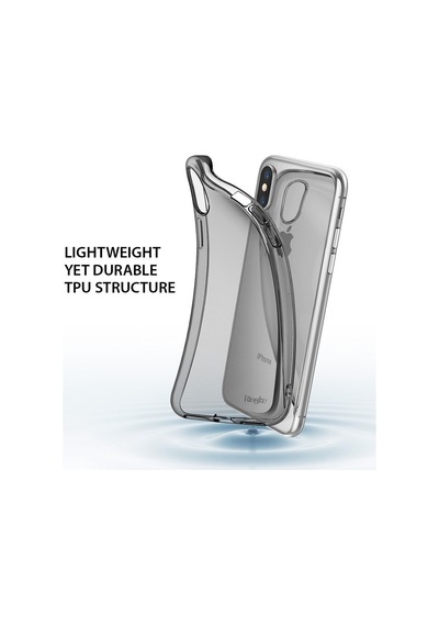 Ringke Air Apple Uyumlu iPhone X İle Kılıf Smoke Black Ultra Hafif Esnek İnce Renkli Transparan 1.04 Mm