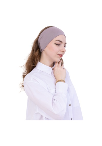 Modish Group Kadın Tesettür Bandana Penye Kaymaz Hazır Şal Eşarp Altı Bone Rahat Kullanım Açık Vizon