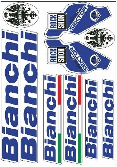 Bianchi 002 Bisiklet Sticker Çok Renkli