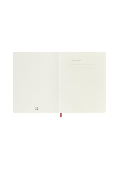 Moleskine Classic Yumuşak Kapak Çizgisiz Defter 19x25 Scarlet Red Kırmızı