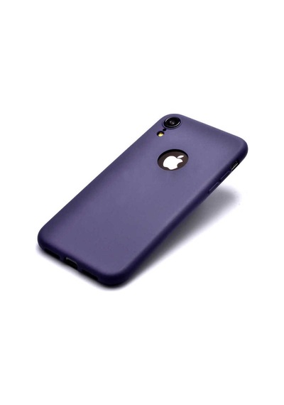 Apple Uyumlu iPhone Xr 6.1 Kılıf Zore Premier Silikon Kapak Lacivert