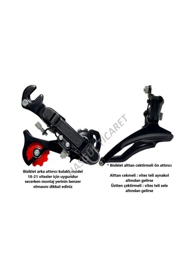 Hsgl Bisiklet Siyah 3x7 Noktalı vites kolu Ön Arka Attırıcı Set Ergonomik Bisiklet Vites Sistemleri Siyah