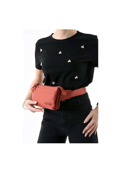 571 Collections Çok Cepli Bel Çantası Unisex Kiremit Model: 571-13-9r Kiremit