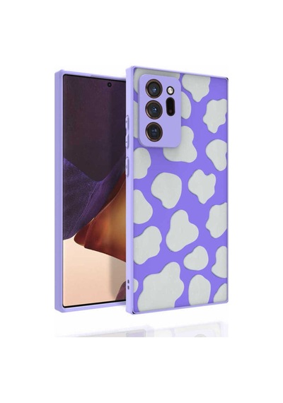 Galaxy Note 20 Ultra Kılıf Desenli Kamera Korumalı Parlak Zore Nora Kapak NO6
