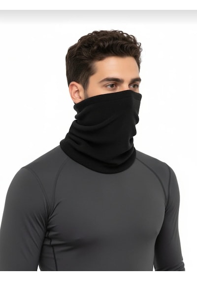 Qu-tex Qulothes 3 Lü Kombin Set Termal Polar Soğuk Geçirmez Bere & Boyunluk Unisex Kışlık Ayarlanabilir Çok Renkli