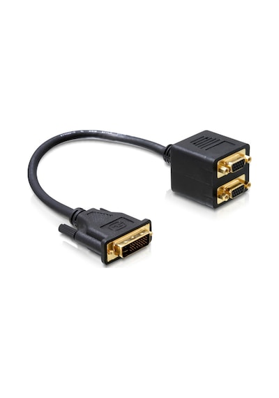 Dvi 2x Vga Çoklayıcı Kablo Dvi 24+5 Erkek 2x Vga Dişi Çevirici
