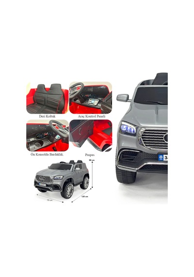 Admire Gt Gri Uzaktan Kumandalı 4x2 12 Volt Akülü Araba - Rc Audi Akülü Araba Audi Akülü Araç Çok Renkli