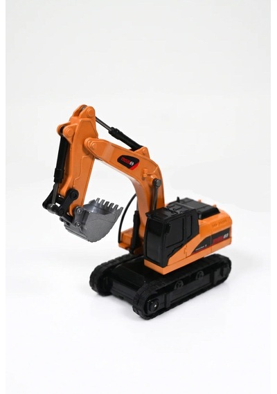 Uzaktan Kumandalı Mini Ekskavatör 6+ Yaş 9 Kanal Metal Kepçe İş Makinesi