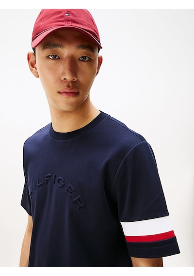 Tommy Hilfiger Erkek Insert T-shirt Lacivert