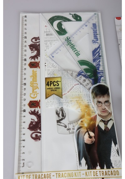 X Dekomus "wizard Icons Collection" Harry Potter Lisanslı Kırtasiye Seti 4'lü Cetvel Seti,makas Ve 3'lü Stick Yapıştırıcı Seti Diğer