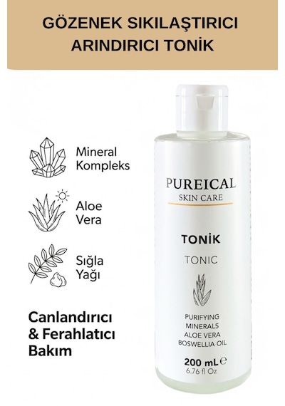 Pureical Aloe Vera & Sığla Yağı İçerikli Tonik 200 ML