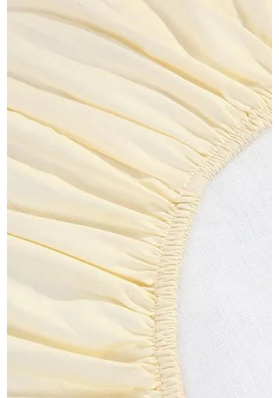 Altın Karma Havlu Lastikli Çarşaf Takımı 180x200 Cm 2 Adet 50x70 Cm Yastık Kılıfı Krem