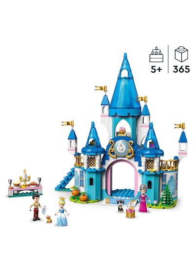 LEGO ® | Disney Princess Sindirella ve Yakışıklı Prens'in Şatosu 43206 - 5 Yaş ve Üzeri Hayal Gücü Geniş Çocuklar için Oyuncak Yapım Seti (365 Parça)