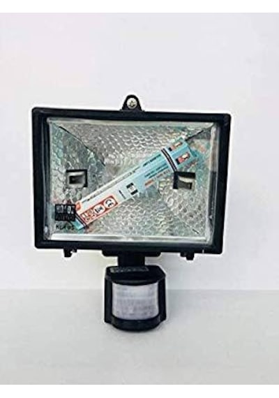 300W Halojen Sensörlü Projektör Horoz Siyah