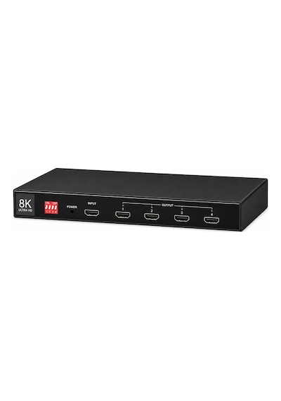 Hadron Hdx1432 Hdmı Splitter 8k 1 In 4 Out Siyah
