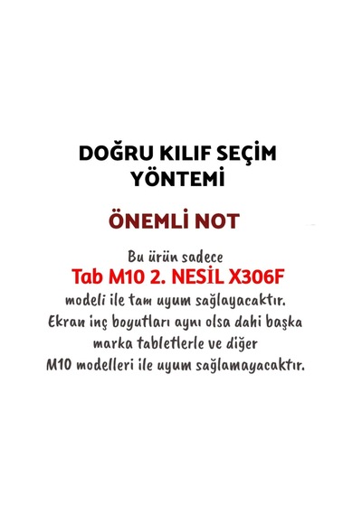 Lenovo Tab M10 Tb-x306f Za6w0026tr Uyumlu 360 Dönerli Tablet Kılıfı 3lü Set Arka Kapak