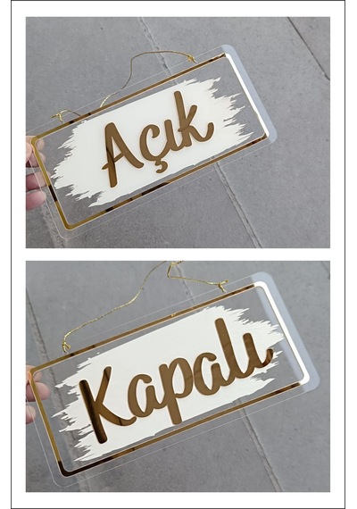 Açık Kapalı Yazısı Açık Kapalı Tabelası Mağaza Kapı Yönlendirme Levhası Pleksi